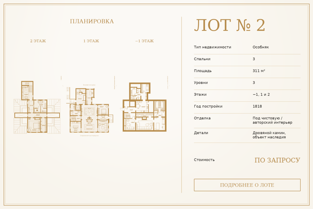 Лот №2 — Особняки